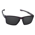 Hawkry Polarized Replacement Lenses for-Oakley Sliver Foladable Stealth Black
