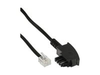 Inline Tae-F - Rj11 10M, 10 M, Tae-F, Rj11, Sort, Hanstik, Hanstik