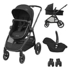 Maxi-Cosi Zelia3 Set Essential Black (Zelia3 &amp; CabrioFix I-Size &amp; Adap