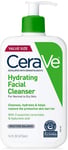 CeraVe Hydrating Facial Cleanser 16 oz for Daily Face Washing, Dry to Normal
