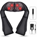  Neck Massager Shiatsu Back Neck and Shoulder 3D Kneading Massager With Heating