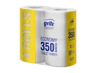 Toalettpapper Grite Eco 2-Lagigt 38,5 M Nature,14 Pk X 4 Rl/Krt