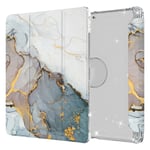 IPad 10.2 2021, 2020, 2019 etui - Marble Pattern-Grey