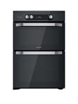 Hotpoint Hdm67I9H2Cb 60Cm Wide Double Oven Electric Cooker With Induction Hob - Black