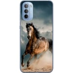 Motorola Moto G31 Transparent Mobilskal Springande Häst