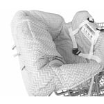 Tuserxln - Housse de panier de courses universelle pour chaise haute et panier de courses pour bébé, sac de transport avec ceinture d'oreiller, sac