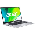 Acer Swift 1 SF114-33-P98M - Intel Pentium Silver - N5030 / 1.1 GHz - Windows 10 Home 64 bits en mode S - UHD Graphics 605 - 4 Go RAM - 64 Go eMMC - 14" IPS 1920 x 1080 (Full HD) - Wi-Fi 6 - Argent pur - clavier : Français