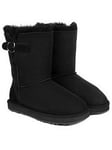 Just Sheepskin Ladies Surrey Sheepskin Boot - Black, Black, Size 3, Women