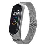 Xiaomi Mi Smart Band 4 milanese stainless steel watch band - Silver