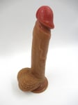 Realistic Dildo 8.5 Inch Dong Penis 5.5 Inch Girth Soft Veined Flesh Suction Cup
