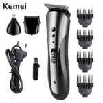 KeMei Mens Hair Clippers Cordless Professional Electric Nose Beard Trimmer Shaver Set