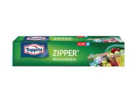 Toppits Zipper - Återförslutningsbar Påse - 3 L (Paket Om 8)