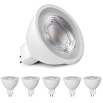 MR16 LED-lampor varmvitt 3000K, MR16 GU5.3 LED 5W, 5-pack
