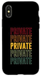 Coque pour iPhone X/XS Private Private, Private