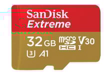 SanDisk Extreme - flash-minneskort - 32 GB - microSDHC UHS-I