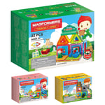 Magformers Town Set Magnetic Building Blocks Kit High Street Shops 22 Pieces