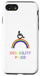 Coque pour iPhone SE (2020) / 7 / 8 Disability Pride: Fauteuil roulant sur arc-en-ciel