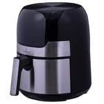 Just Perfecto JL-23: 1400W - LED-pekskärm varmluftsfritös med grillplatta S/S - 3,5L