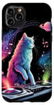 iPhone 11 Pro Cat DJ Electronic Beats of House Music Funny Space Case