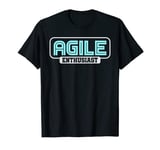 Agile Enthusiast Scrum Project Management Funny PM Coach T-Shirt