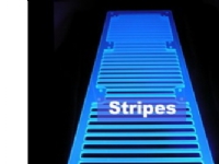 AC Ryan RadGrillz - Stripes 3x120 Acryl UVBlue, Blå