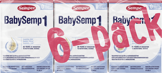 Semper BabySemp 1 Drickfärdig Modersmjölksersättning 6-pack