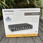 NETGEAR GS308 8-Port Gigabit Ethernet Network Switch Hub Internet Splitter NEW