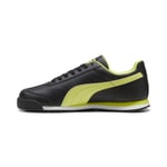 Puma Roma Basic + 36957153 Mens Black Leather Lifestyle Trainers Shoes