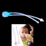 Newborn Baby Safety Nose Cleaner Vacuum Suction Nasal Aspirator Blue