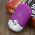 Portable Usb Mini Fan Air Conditioning Eyelash Extension Glu Purple