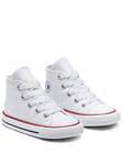 Converse Chuck Taylor All Star Ox Infant Unisex Trainers -White, White, Size 9