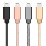 Extra Stark Laddningskabel iPhone Silver 2 Meter