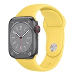 Sport klokkerem Apple Watch 9 (45mm) - Matt gul