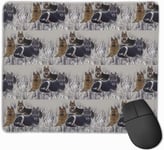 Medium Gaming Mouse Pad German Shepherds in The Grass Funny Design Non-Slip Rubber Base Textured Surface Game Mouse Pads Stitched edge special surface for faster speed 25 * 30cm