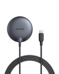 Anker MagGo Magnetic Wireless Charger MagSafe Compatible Qi2 Certified 15W Fast
