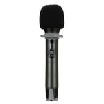 USB FM Karaoke Handheld Microphone KTV Professional Player PC Mic Speaker, Noir