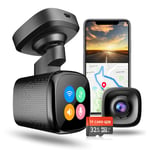 JOMISE K7 2560*1600P Ultra HD Smart Dash Cam with WiFi GPS Mini Dash Cam, 2" IPS Touchscreen Dash Camera with Front Car Move Reminder, Green Light Change Reminder, Custom Screen Saver, Loop Recording