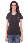 THE NORTH FACE Women Reaxion Ampere T-Shirt - Tnf Black Heather, Small