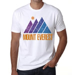 Homme Tee-Shirt Montagne Mont Everest - Mountain Mount Everest - T-Shirt Graphique Éco-Responsable Vintage Cadeau Nouveauté