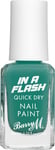 Barry M in a Flash Quick Dry Nail Paint, Shade Teal Rush, Quick Dry Nail Polish