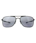 Oakley Mens Sunglasses Gauge 8 L OO4124-01 Matte Black Grey Metal - One Size