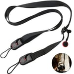 Kamerarem Slitsskydd Universal Kamerarem Snabbkoppling Justerbar Längd 48-152cm Svart Kamerarem För Dslr