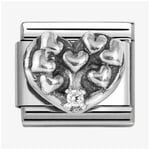 Nomination 330311/20 Classic Silver Heart Tree Of Life Charm Jewellery