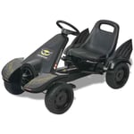 Pedal Go Kart with Adjustable Seat Black Children Racing Cart Vehicle vidaXL