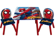 Spiderman träbord med stolar
