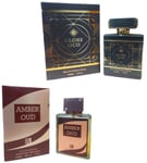 2 x Women's Perfume Amber OUD, Glory OUD EDP for her Ladies Fragrance 100ml New