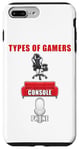 Coque pour iPhone 7 Plus/8 Plus Types of Gamers: PC, Console, Phone Funny Gaming Dad & Teen