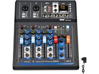 Dna Dna Mix 4 Eq Ljudmixer Usb Mp3 Bluetooth Analog 4 Kanaler