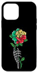 Coque pour iPhone 12 mini Rose du Bénin avec squelette Fierté Drapeau Béninois Souvenir