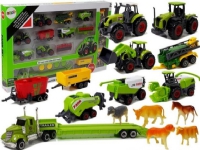 Lean Sport Lantbruksfordon Traktorer Släpvagnar med djurfigurer
